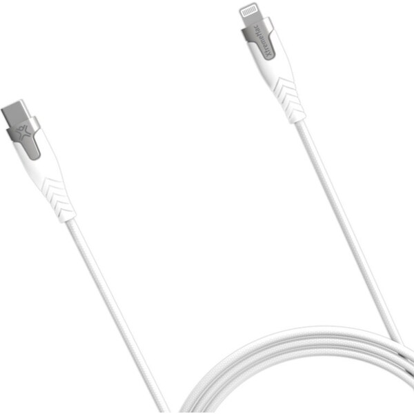 Xtrememac MFI Certified Premium Fast Charge Braided Lightning to USB-C Cable 2M