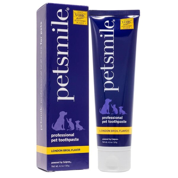 Petsmile 119g Professional Pet Toothpaste London Broil Flavour Cat/Dog Large