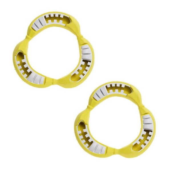 2x Petopia Ultra Tough 14.5cm Rubber Coco Banana Dog Toy Chew Treat Small Yellow