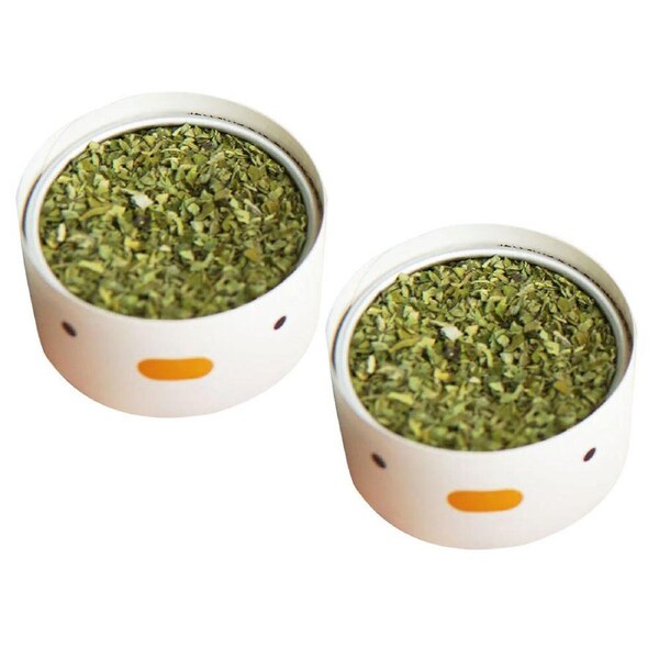 2x Purroom 4cm Dried Natural Catnip Can 3G Cat Toy Anxiety Reducer w/Paper Spoon