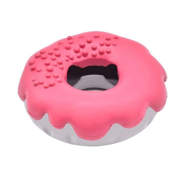 Petopia Ultra Tough 12cm Rubber Mochi Donut Dog Toy Chew Treat Play Assorted