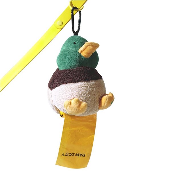 Pawzcity Cat/Dog Waste Bag Dispenser/Holder Pet Poop Garbage Case Pouch Duck