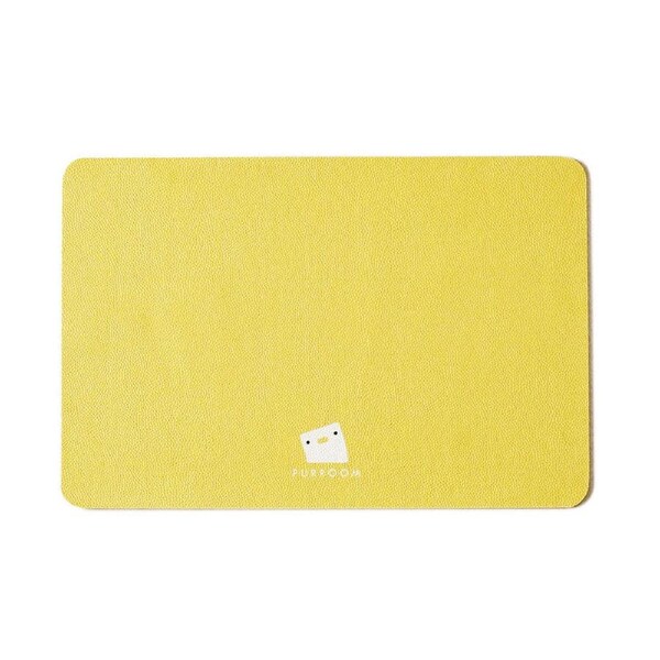 Purroom 45cm Dinning Mat Dog/Cat Feeding Training Pad Pet Placemat Chick Yellow
