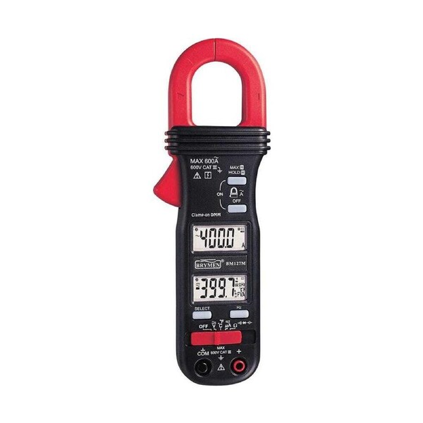CABAC CATIII 600V Dual Scale Clamp On Digital Multimeter MAX 600A Light Weight