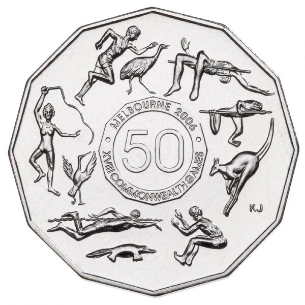 50c 2005 Melbourne Commonwealth Games Circulated AUS Fifty Cent Coin (20.5m)