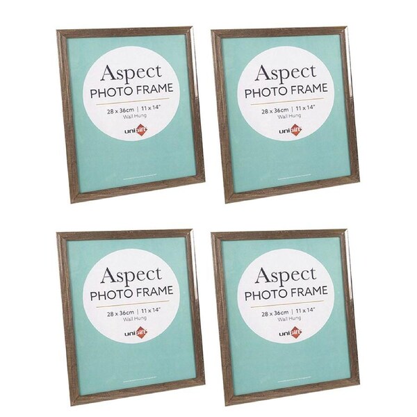 4x Unigift Aspect 28x36cm MDF/Glass Picture/Photo Frame Wall Hanging Assorted