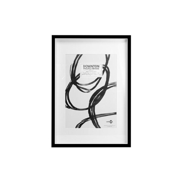 Unigift Downton MDF/Perspex Matt A2 Picture/Photo Frame Wall Hang Display BLK