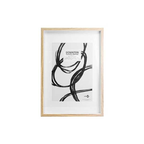 Unigift Downton MDF/Perspex Matt A2 Picture/Photo Frame Wall Hang Display NATRL