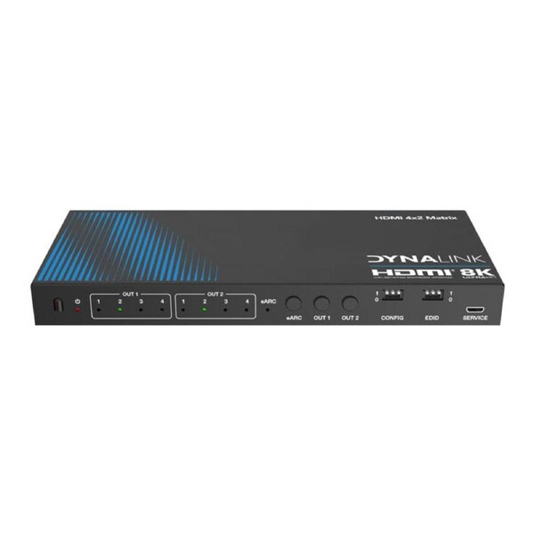 8K 4x2 HDMI Matrix Switcher With EARC