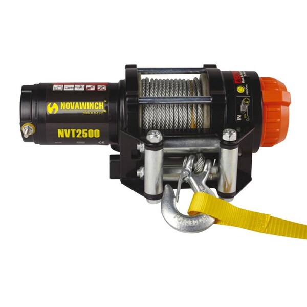 NovaWinch T Series 12V Electric Winch with Steel Cable 1133KG 2500LBS