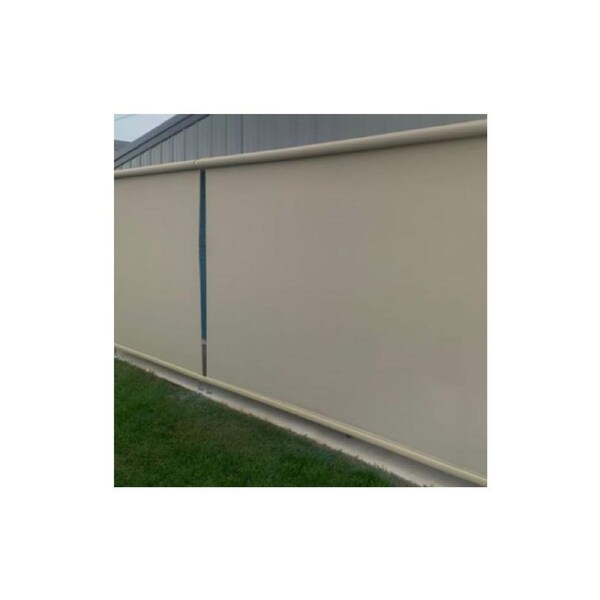 Outdoor Roller Blind 95% Shade Screen Width 2.55m-3.0m Overall End-To-End Width 2.55m / Cream