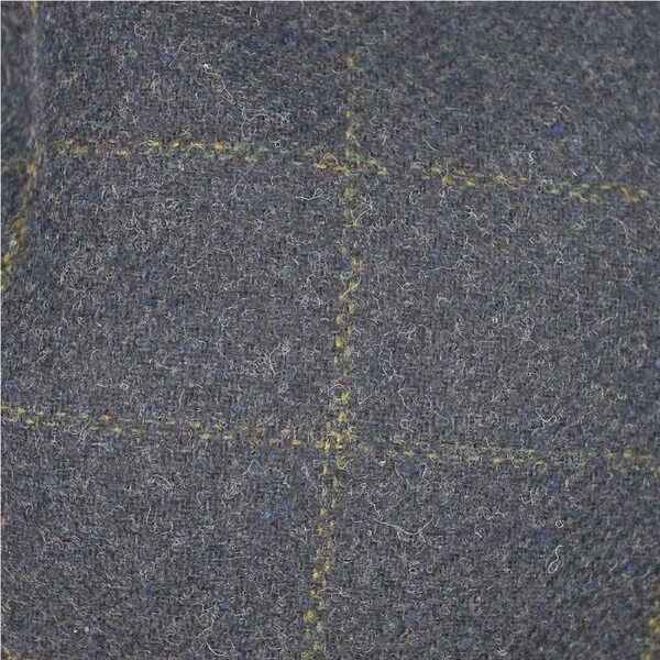 DENTS Tweed Flat Cap Wool Ivy Hat Driving Cabbie Quilted - Navy Large/X-Large