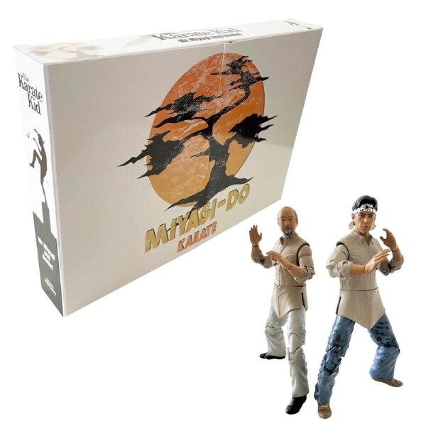 Icon Heroes Karate Kid Mr. Miyagi and Daniel Larusso Training 6 inch Action Figure Set
