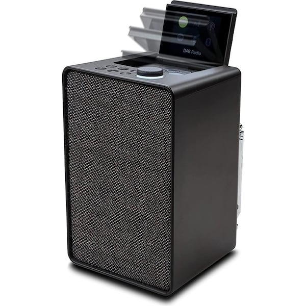 Pure Evoke Spot 18.8cm Music System Speaker Bluetooth DAB+ Radio Cotton Black