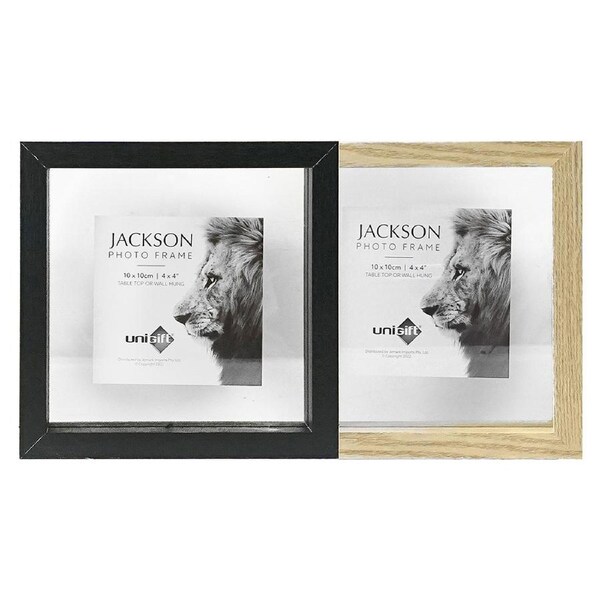 2x Unigift Jackson 10x10cm Floating Picture/Photo Frame Wall Hanging Decor Asstd