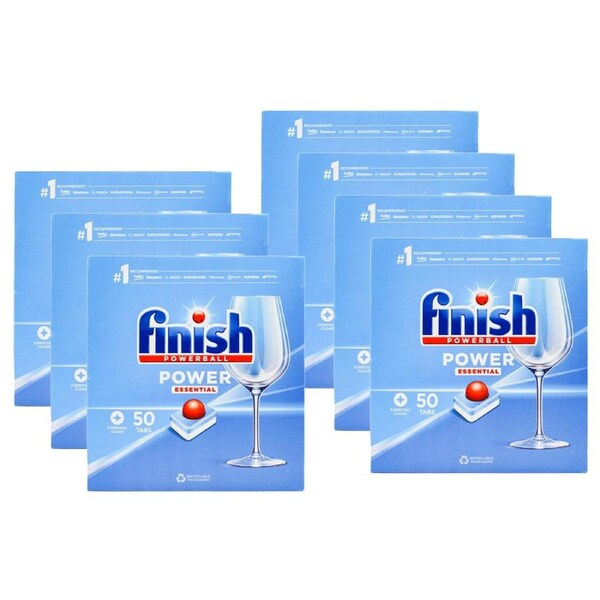 Finish 350 x Powerball Dishwashing Tablet Power Essential (7 x 50 Pack)
