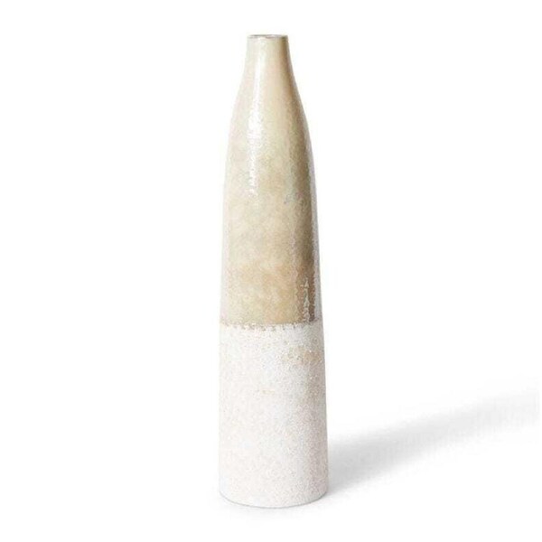 E Style Delaine 60cm Ceramic Plant/Flower Vase Tabletop Display Decor Beige