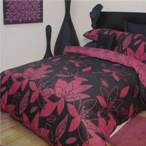 Essentially Home Living Lora Mauve Quilt Cover Set Single