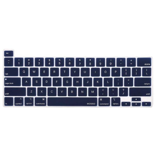 Keyboard Cover Skin For MacBook Pro 13 Pro 16 A2338 A2289 A2251 A2141 M1 M2 2020 to 2023 Navy Blue