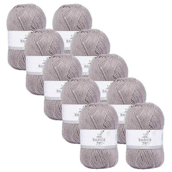 10x Malli Withered Rose Blend Basic 100g Knitting Craft Yarn Acrylic/Poly