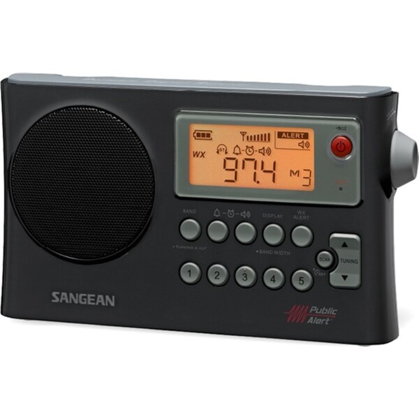 Sangean PR-D4 Portable 10cm AM/FM Digital Radio Timer/Alarm Clock Stereo Black