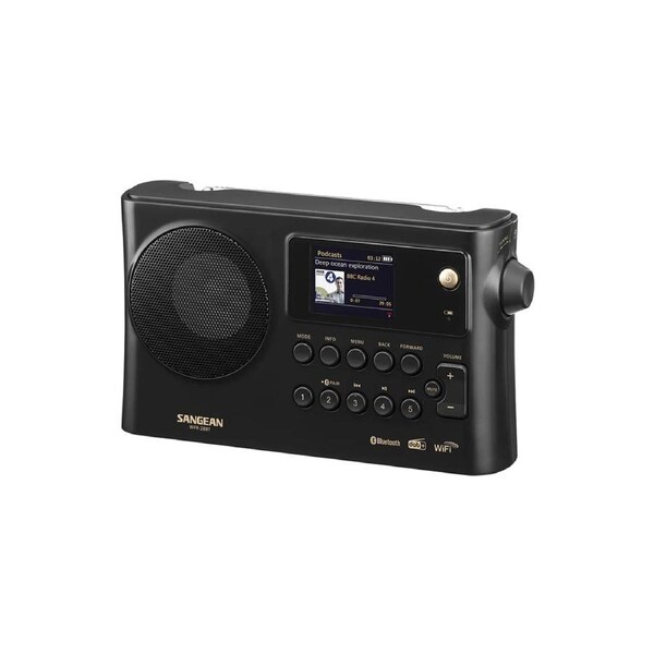 Sangean WFR28BT WIFI DAB+ Bluetooth Portable 24cm Digital Radio Stereo Mt Black
