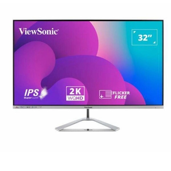 ViewSonic 32' 2K QHD Business Professional Ultra Thin Stylish, Elegant,SuperClear IPS, low energy 36w, (2560 x 1440) 3 year warranty 2024 Version