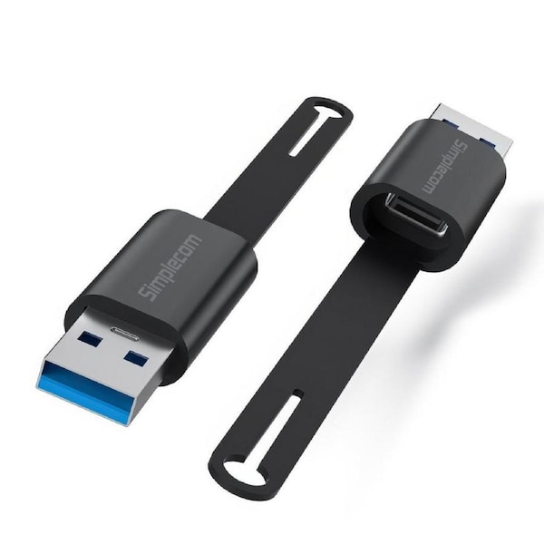 Simplecom CA132 USB-A Male to USB-C Female Adapter USB 3.2 Gen 2 Data & Charging Double-Side 10Gbps