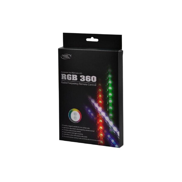 Deepcool RGB Colour LED 360 Strip Lighting Kit (Magnetic), 16.8 Million Colours, Omni Radio(EOL)