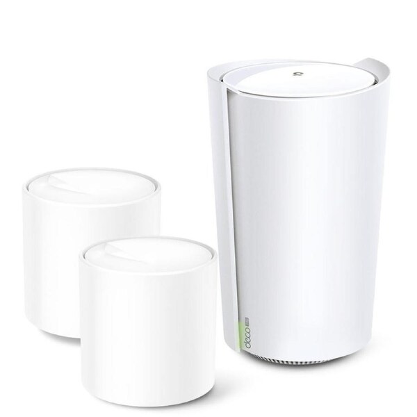 TP-Link Deco X73-DSL(3-pack) AX5400 VDSL Whole Home Mesh Wi-Fi 6 Modem System 660sqm Coverage For 1-3 Bedroom Houses, Dual-Band, OFDMA, MU-MIMO, Beam