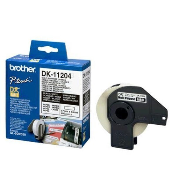 White Multi-purpose/Return Address Labels, 17mmX54mm