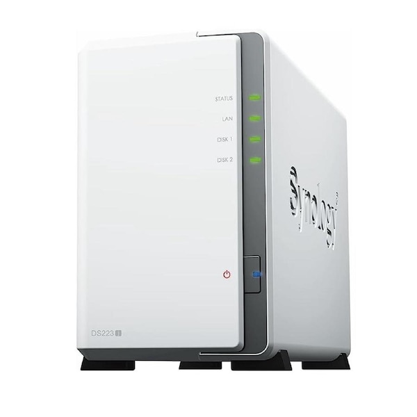 Synology DiskStation DS223J 2-Bay 3.5' SATA HDD/ 2.5' SATA SSD/ 4-core 1.7 GHz / 1 GB DDR4 non-ECC / 2-year hardware warranty