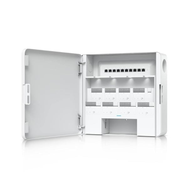 Ubiquiti Enterprise Access Hub, EAH-8, With Entry And Exit Control to Eight Doors, Battery Backup Support,(8) Lock terminals (12