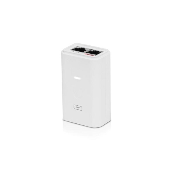 Ubiquiti POE Injector, 24VDC, 24W, Gigabit Ethernet, ESD protection & LED, Surge and Clamping Protection,Maximum Surge Discharge, 2Yr Warr