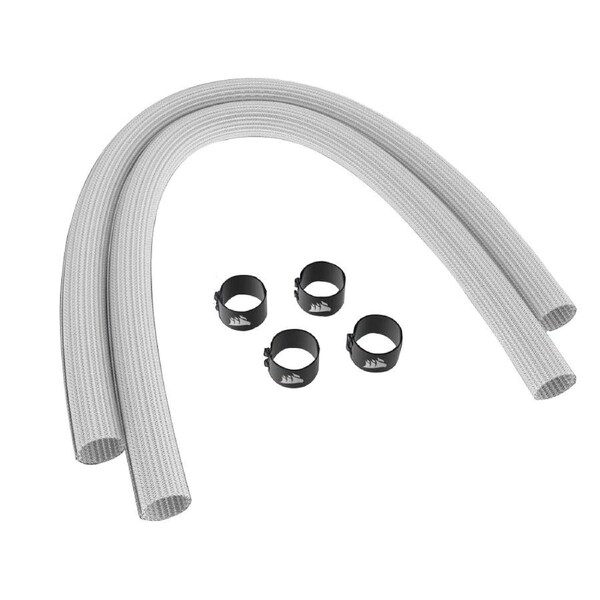 Corsair Sleeving Kit for AIO CPU Coolers - 400mm - White, TWO-YEAR WARRANTY