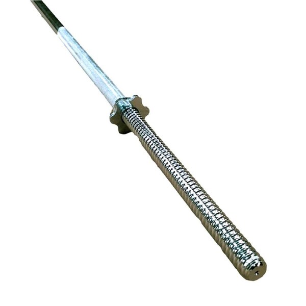 Buffalo Sports 1.8 Metre 20mm 6.5kg Barbell Bar Home Gym Set With Screw Collars