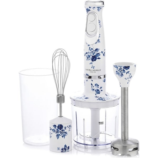 Laura Ashley Electric 180W Hand/Stick Blender China Rose Home Kitchen Cooking