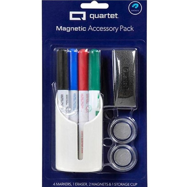 Quartet Magnetic Cup With Markers Eraser Set Whiteboard Glassboard