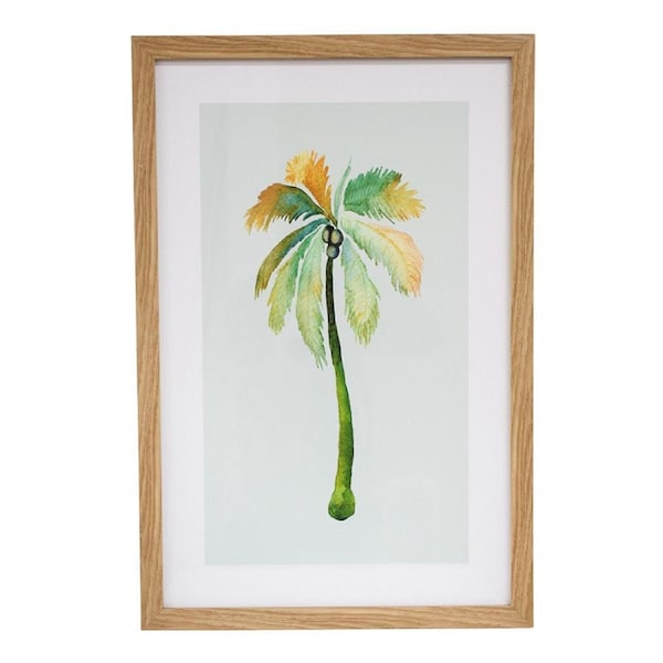 Framed Glass/Rein 40x60cm Print Palm 2 Wall Hanging Art Decorative Home Display