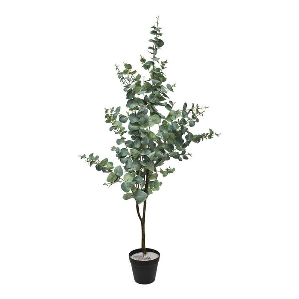 Faux 120cm Silvergum Artificial/Fake Home Decorative Tree Plant w/ Pot XL Green