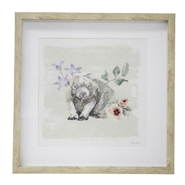 Framed Glass/Resin 45x45cm Print Fauna 1 Wall Hanging Art Decorative Display