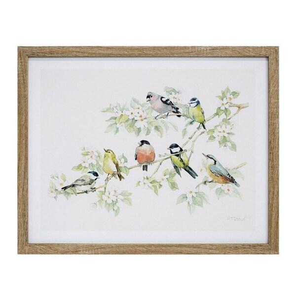 Framed Glass/Rein 50x40cm Print Flock Wall Hanging Art Decorative Home Display