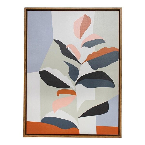 Framed Canvas/Resin 60x80cm Exotic Nature Wall Hanging Art Decorative Display