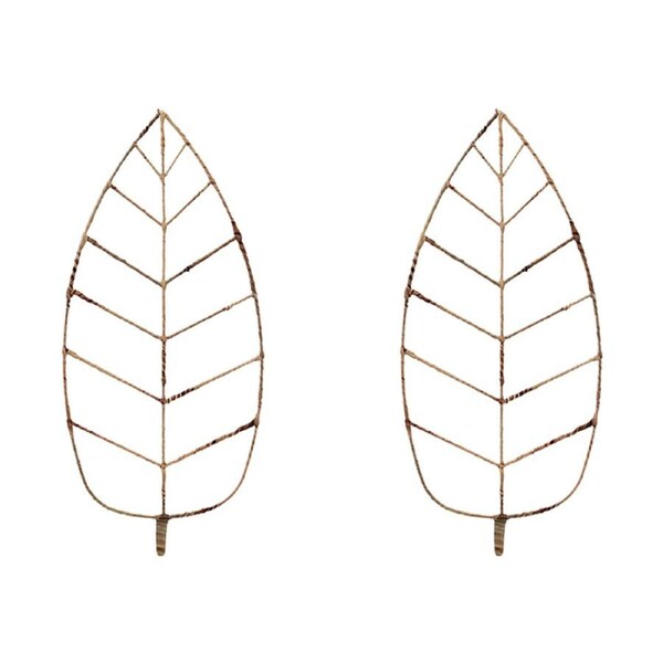 2x Decorative 80cm Maize Leaf Home/Office Decor Ornament Display Large Natural