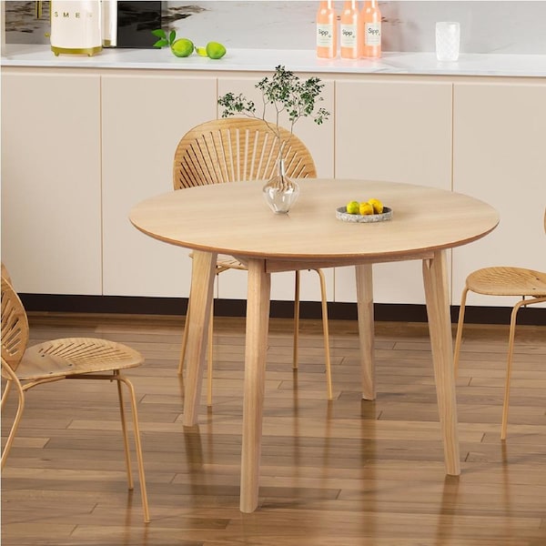 Levede Round Dining Table Natural 100cm