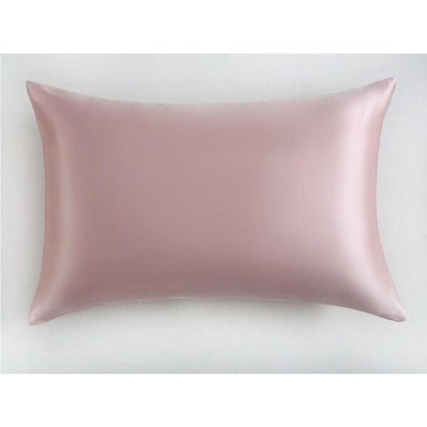 Luxe Bedding 6A Grade 100% Mulberry Silk ZIPPERED KING Pillowcase Pink