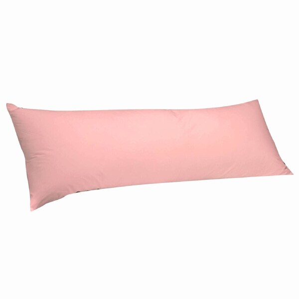 280TC Multicolor Luxury Body Full Long Pillow Case Slip Cotton Blend 150x48 cm Light Pink