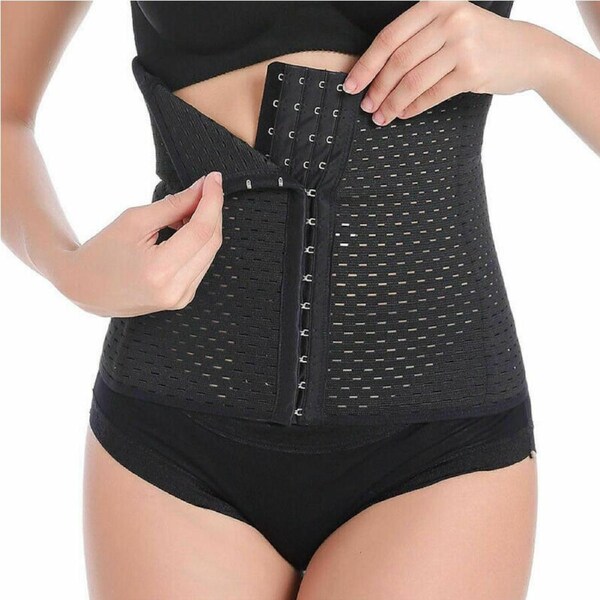 Corset Waist Trainer Tummy Girdle Belt Body Shaper Training Corset Trimmer Women L