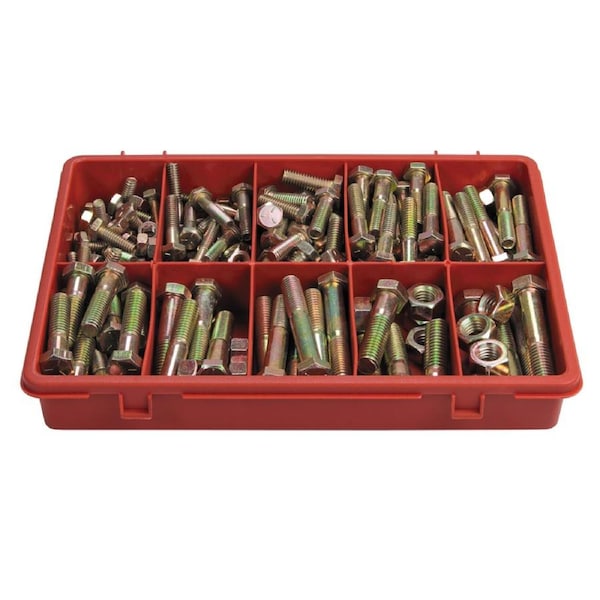 210pc Jamec Pem Assorted Sizes Multipurpose H/T Bolt & Nut Unc Home Workshop DIY