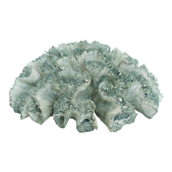 Decorative Polyresin 20cm Colt Sea Coral Home Decor Centrepiece Display Green